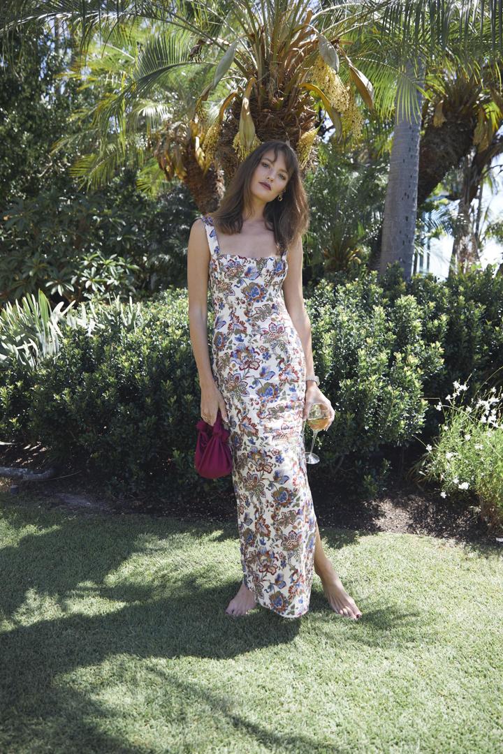Sir The Label Bettina Midi Dress  Rent a Dress