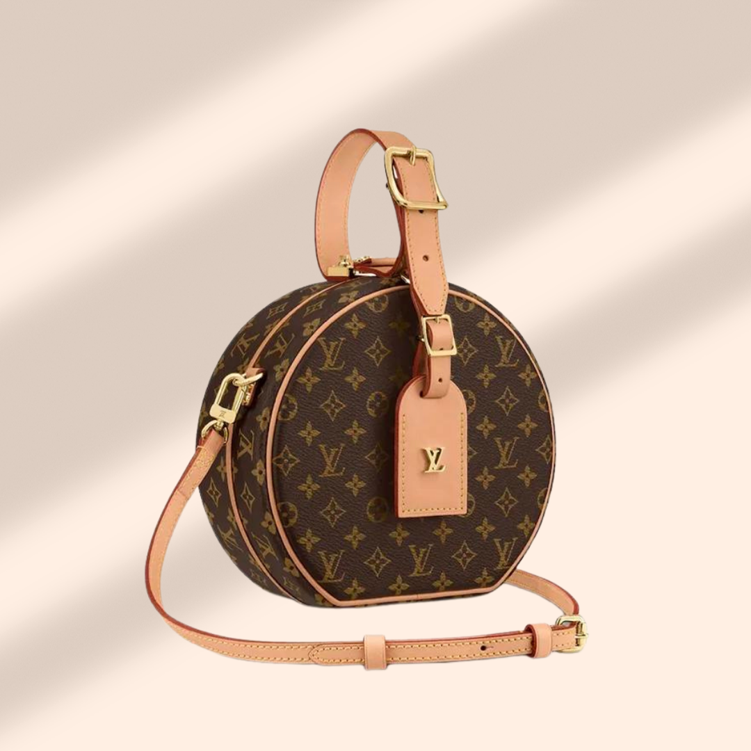 LV PETITE BOITE CHAPEAU  Luxury leather bag, Luxury bags, Handbag  accessories