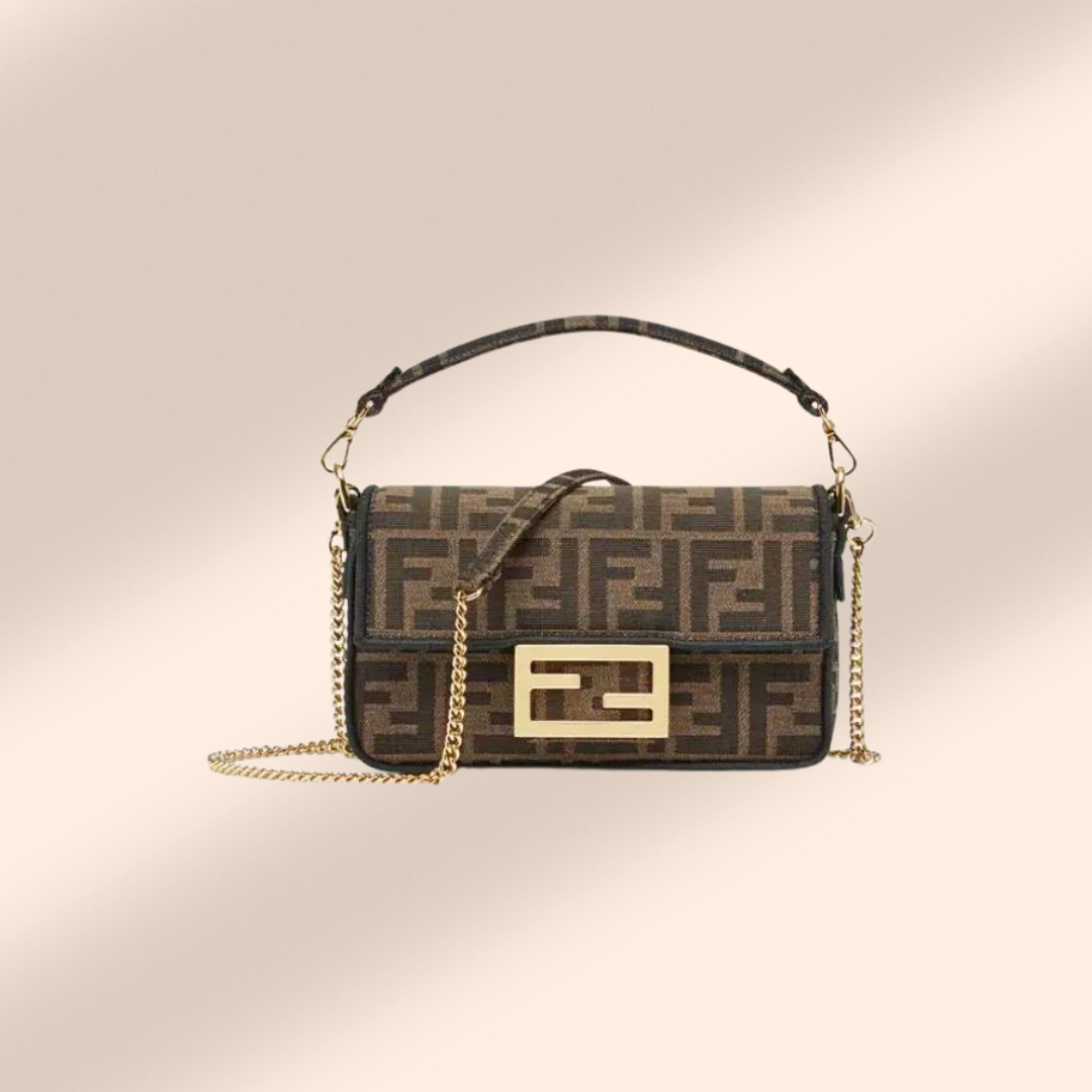 Fendi Baguette Pouch in Brown