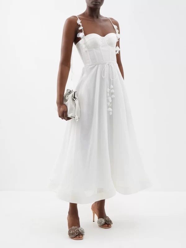 Zimmermann Wonderland Corset Midi Dress Rent a Dress Zimmermann Wonderland Corset Midi Dress Rent a Dress
