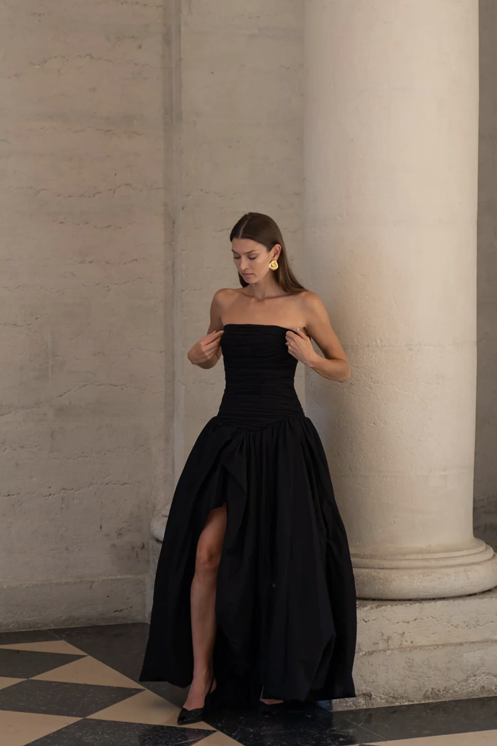 Aje Violette Bubble Hem Maxi Dress Rent a Dress Aje Violette Bubble Hem Maxi Dress Rent a Dress