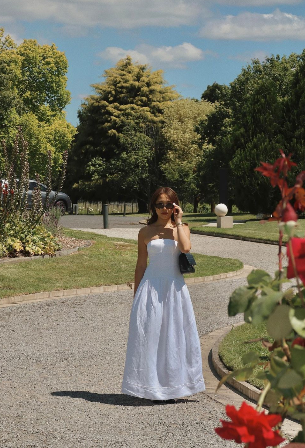 Shona Joy Blanc White Linen Strapless Paneled Linen Drop Waist Maxi Dress  Size 6 / XS  Rent a Dress