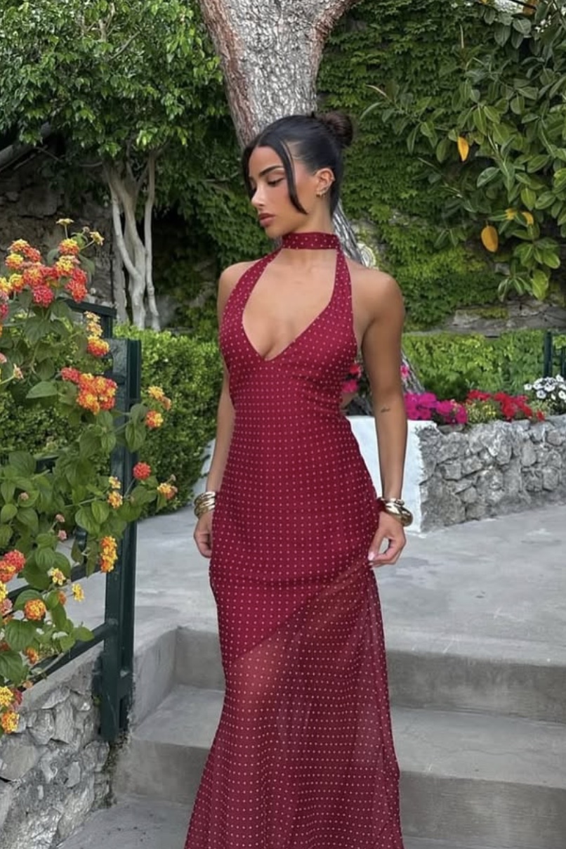 daniela halter maxi dress Daniela Dress L / Pink / Summer Capsule