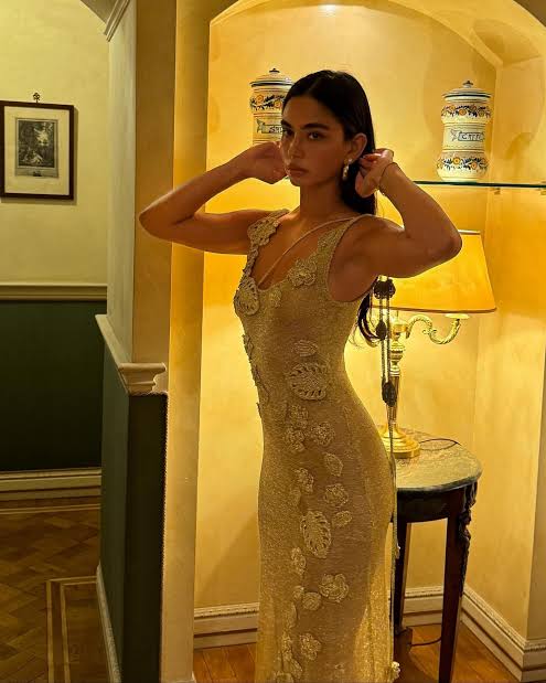 green emerald velvet dress MORGAN CROCHET GOWN main image 0
