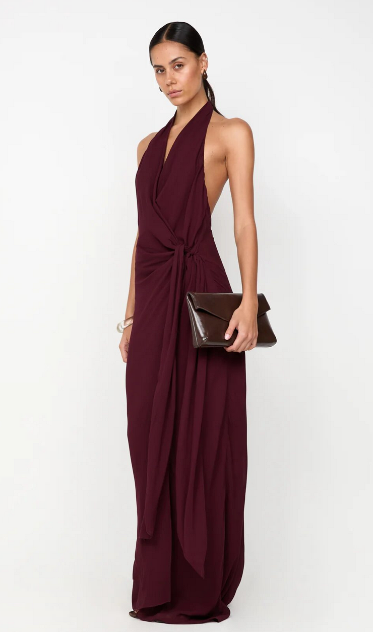 Bec + Bridge Soneva wrap dress in plum Photo